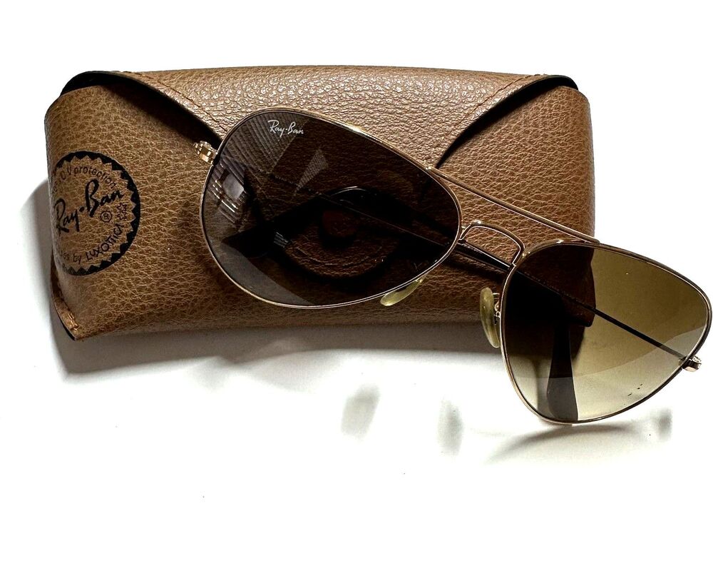Ray-Ban Aviator Sunglasses Frame RB3025 001/51 58-14 With Case Timeless Classic